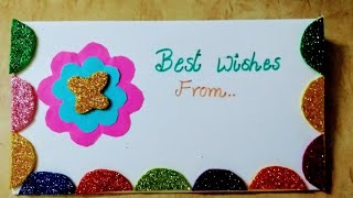 Greeting Card Tutorial with old Wedding Card|easy and simple