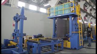 High Production Efficiency H Beam Assembly Welding Straightening Machine