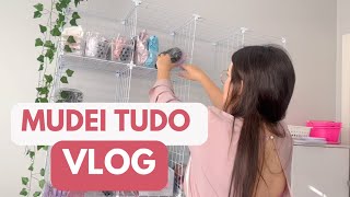 VLOG: MUDANÇAS NO ESTOQUE DA LOJA TRUQUE DEMAKE, ORGANIZANDO TUDO | VANNA VLOGS