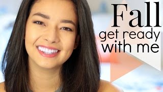 FALL GET READY WITH ME || HAIR + MAKEUP