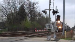 HD: The Amtrak California Zephyr Detour on the UP Geneva Sub at Glen Ellyn IL. 3/24/12