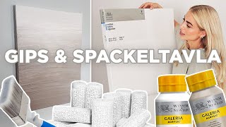 TAVLA MED GIPS, SPACKEL & FÄRG | Gör det själv!