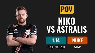 [POV] G2 NiKo VS Astralis [Nuke] | CS GO DEMO