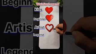 Heart Drawing (Kids - Legend) #shorts #pritamdrawingart