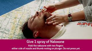 How to give the nasal naloxone spray