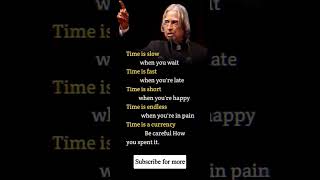 apj abdul kalam motivational quotes #time #motivation