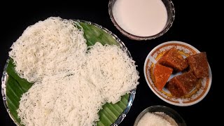 இடியாப்பம் தேங்காய்ப்பால் ரெசிபி ஈசியா செய்யலாம் / How to make Idiyappam / String hoppers