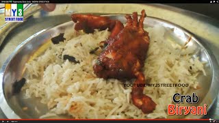 CRAB BIRYANI - Rajahmundry Street Foods - ANDHRA STREET FOOD street food