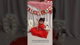 First birthday decoration : Christmas Theme : Baby Idhika birthday: on Instagram @idhika_bebo2019