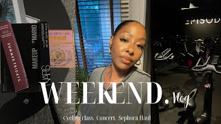 Weekend vlog : mon 1er cours de cycling, concert Don Toliver, Sephora mini haul