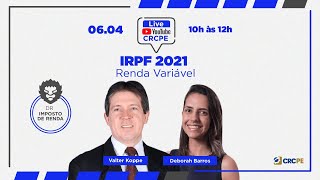 Live CRCPE |  IRPF 2021 - Renda Variável