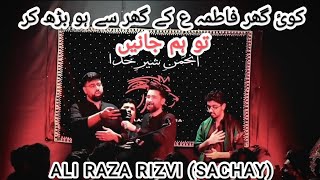 Koi Ghar Fatima k Ghar se Ho Barh Kar To Hum Jany | Ali Raza Rizvi (Sachay) | Son Of Sachay Bhai