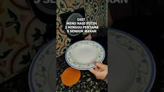 ukuran menu nasi putih diet #shorts #short #viral #diet #health @RahayuFoodbyBundaNcie