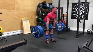 1/22/18 Deadlift 2ct Pause 325x3 @9 ws 4/4