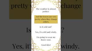 English Conversations - Weather #shorts