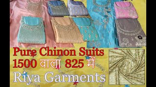 Pure Chion Designer Party Wear Suits | Riya Garments