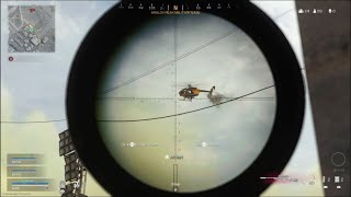 Get out of that chopper - Warzone Snipe