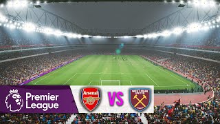 Arsenal vs West Ham - Premier League 2021/22 | PES 2021 Realism Mod Prediction