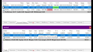 Forex trading Journey 2023/10/12 Result, worries & indecision point.