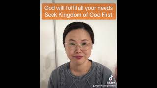 God will fulfil all your needs - Seek first Kingdom of God : Matthew 6:33 #jesus #calling #god