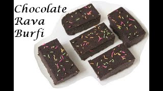 Diwali sweets recipes/Sooji chocolate burfi recipe/Rava chocolate Barfi/Diwali special  mithai