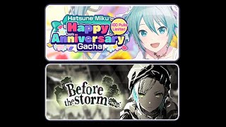 [CC][Project SEKAI EN] Happy Anniversary Miku Gacha (20 pulls) + Before the storm gacha (200 pulls)