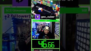 legit solve | geo_cuber on #Twitch