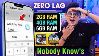 Add 12 GB RAM Extra in any Android Phone | Boost BGMI Free Fire Performance Kisi bhi📱me RAM Badhao