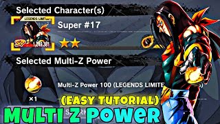 How to Use Multi-Z Power 100 Legends Limited/ Sparking and Grade Up Character in Dbl