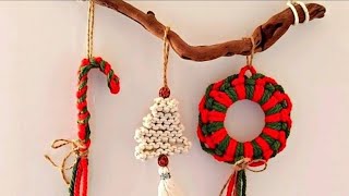 DIY Macrame Christmas Ornaments | Macrame Christmas Ring