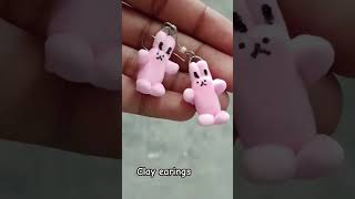 made by me | clay earings | #shortvideo #viral #creativitywithaera #earings #clayart