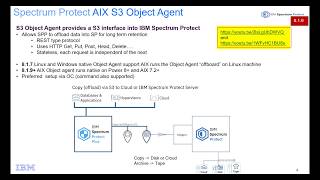 IBM Spectrum Protect v8.1.9 AIX Object Agent - demo