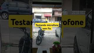 Teste microfone sem fio lelong