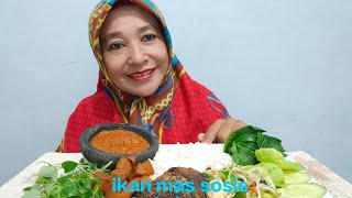 Yu kita makan sama ikan mas.sosis lada hitam sayur toge tahu ‼️sambel dan lalaban☘️