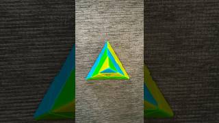 How to make beautiful pattern.|(By pyraminx cube).|😲😮|Subscribe|#short.