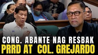 ABANTE NAKG RSBAK KAY PRES. DUTERTE AT COL. GREJARDO