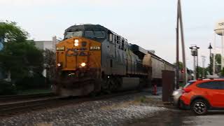 CSX 825 with Nice K5LA Leads G028 Thru Fortville, IN 8/8/23