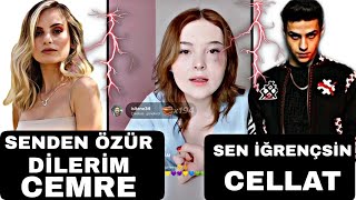 Ceren Yaldız " sen iğrenç bir insansın CELLAT " ve cemre'den özür diledi..!