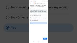 Receipt Scanning on Google Opinion Survey