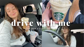 Drive with me | Starbucks drive thru & chats