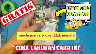 Cara Atasi Cas Tidak Nambah dan Mesin Panas Vivo Y91, Y93, Y5 (Tips, Tutorial Gratis).