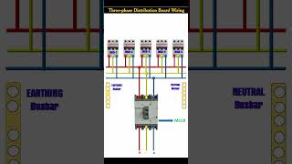 #How to wire three phase Distribution Board (DB) #3 Phage DB Wiring #EEE Animations