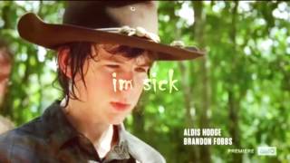 carl grimes 'im sick' for grimes twd