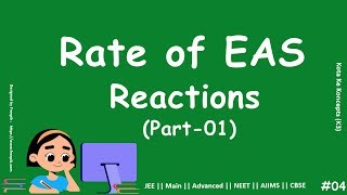 Rate of EAS Reactions (Part 01) || JEE Main || Advanced || NEET || CBSE || In Hindi