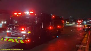 SBCoFD Medic Engine 224, Rialto Medic Engine & Medic Ambulance 205