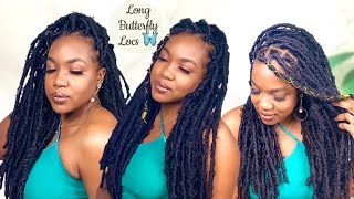 LONG BUTTERFLY LOCS TUTORIAL🦋| EASY CROCHET METHOD FOR BEGINNERS | JANET COLLECTION NALA TRESS