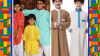 Very Trendy/Cute style ideas for boys kurtas and Selwar kameez for Eid