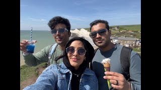 Sussex, Eastbourne (Seven Sisters cliff)  day trip with my friends!!!!!