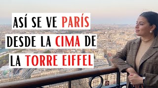 ¿Qué hacer en Paris?🇫🇷🥐 Así se ve Paris en el atardecer desde la cima de la Torre Eiffel🤩