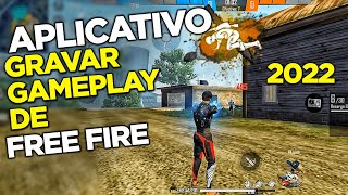 MELHOR APLICATIVO! COMO GRAVAR  a TELA do CELULAR JOGANDO FREE FIRE com AUDIO INTERNO e EXTERNO 2022